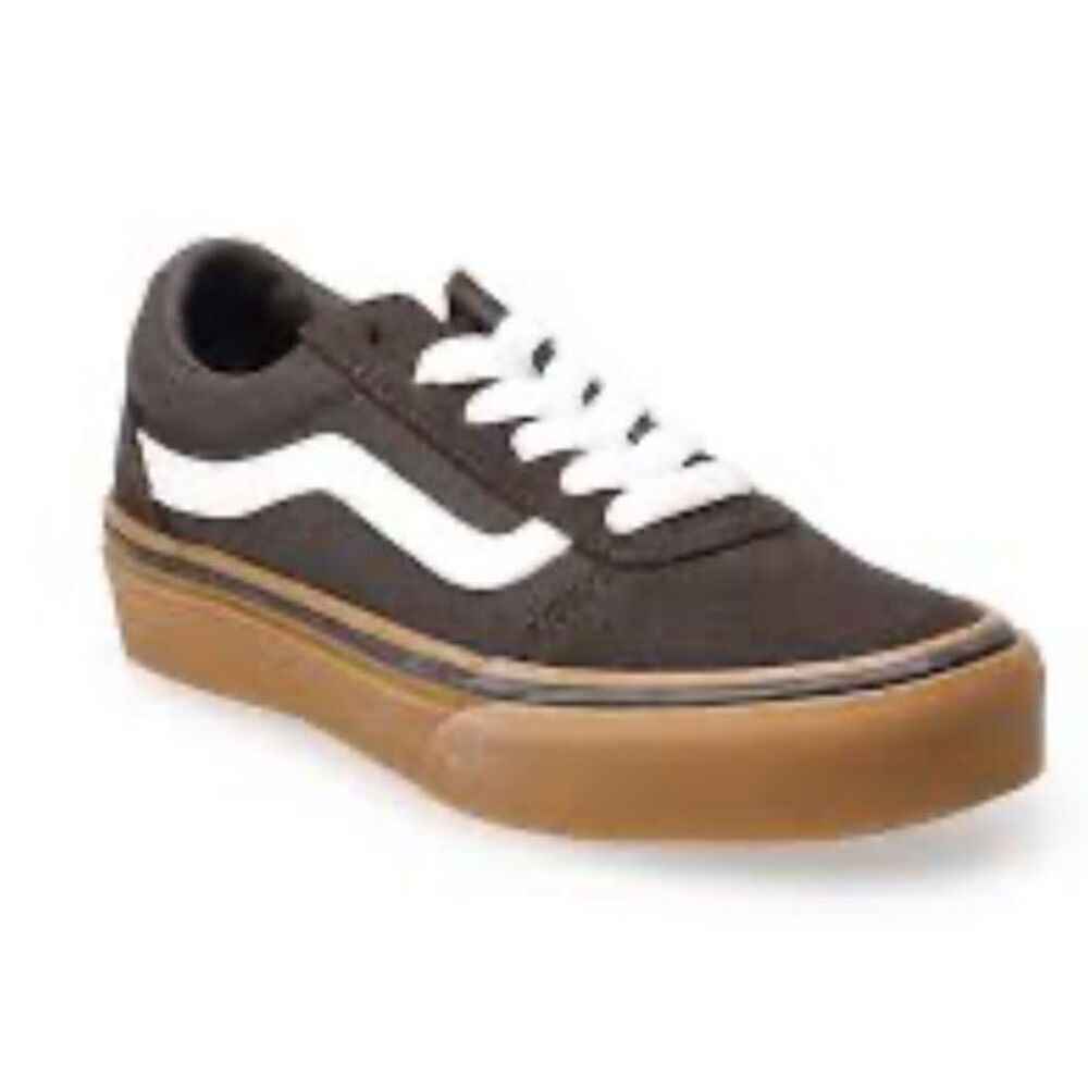 VANS Ward Turkish Coffee Suede  Skateboard Shoe-US Youth 6/EUR38